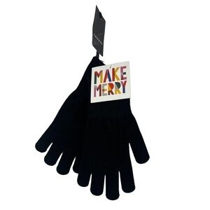 NEW Trouve Black Knit Winter Gloves
